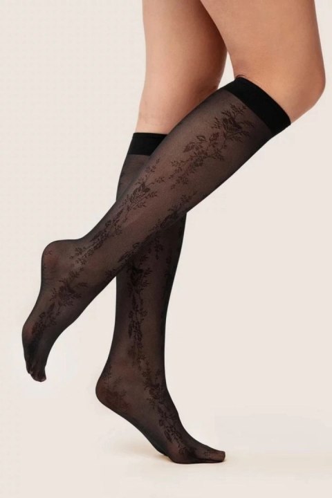 Podkolanówki Model Nola 1245 Nero - Gabriella