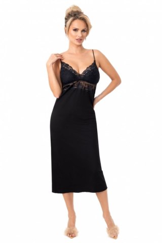 Koszulka nocna Koszula Nocna Model Jasmine Long Black - Donna