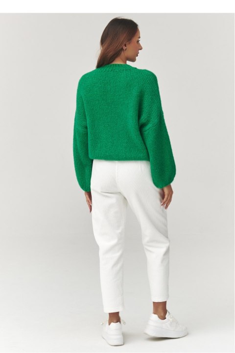 Sweter Damski Model C37 Green - Makadamia