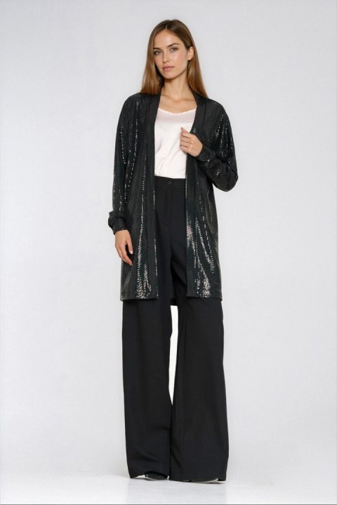 Cienki cekinowy blezer Z95 Black - Nife