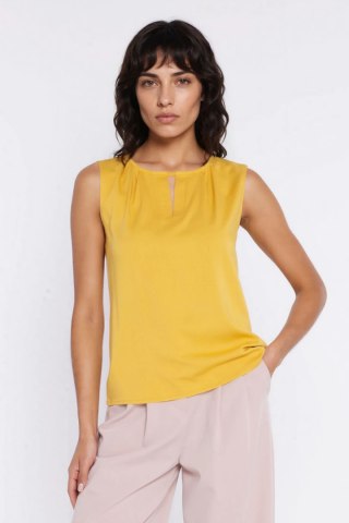 Bluzka z ozdobnym dekoltem B225 Yellow - Nife