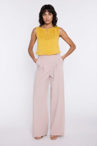 Bluzka z ozdobnym dekoltem B225 Yellow - Nife