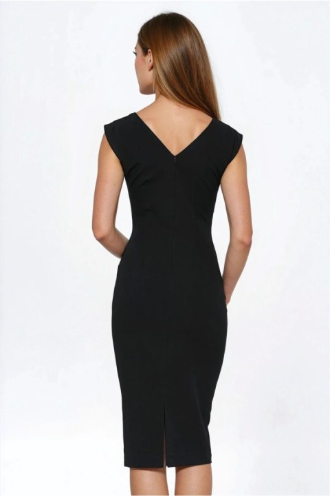 Sukienka Czarna sukienka o ołówkowym fasonie S279 Black - Nife