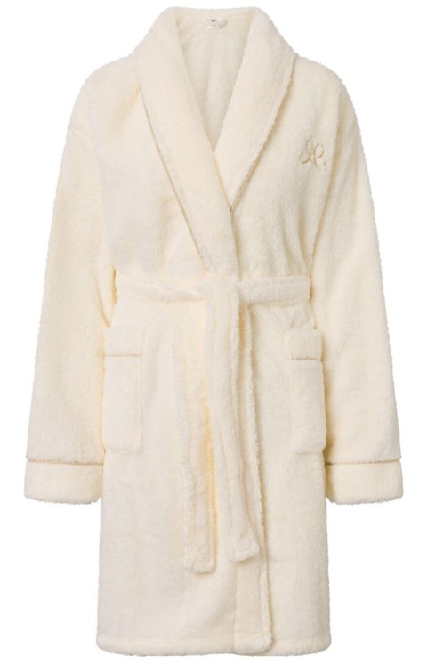 Szlafrok Damski Model Glamour 223359 Ecru/Gold - Momenti Per Me