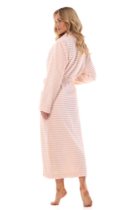 Szlafrok Damski Model Ritta Długi 2415 Morela - L&L collection