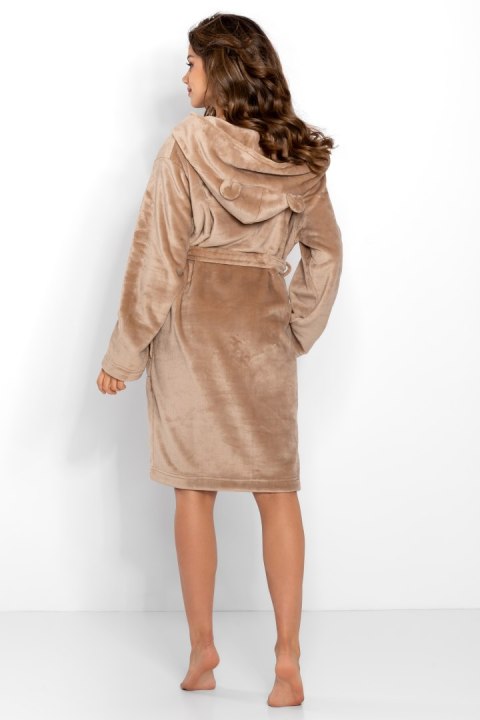 Szlafrok Damski Model Teddy 223560 Beige - Momenti Per Me